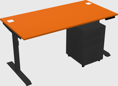 Dual motor electric desk
