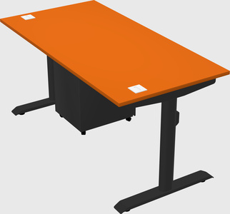 Dual motor electric desk
