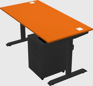 Dual motor electric desk
