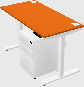 Dual motor electric desk