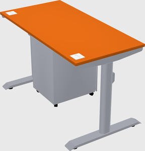 Dual motor electric desk