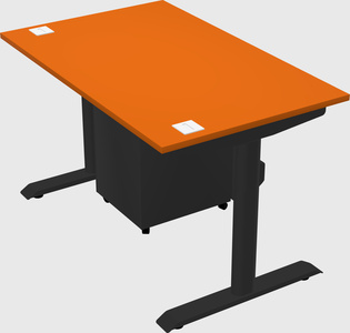 Dual motor electric desk