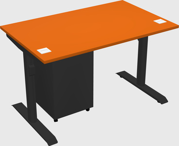 Dual motor electric desk
