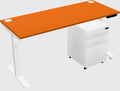 Dual motor electric desk