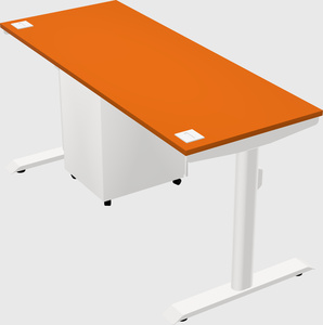 Dual motor electric desk