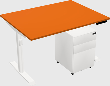 Dual motor electric desk