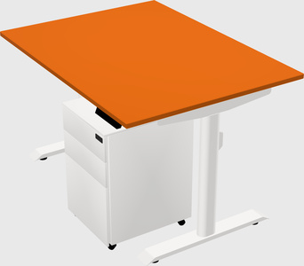 Dual motor electric desk