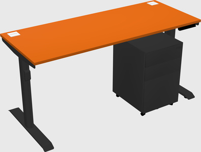 Dual motor electric desk