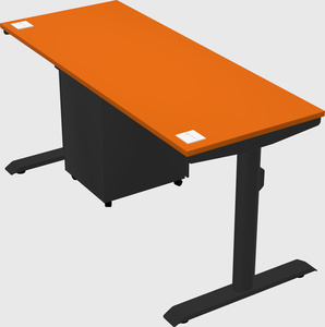 Dual motor electric desk