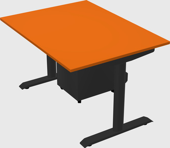 Dual motor electric desk