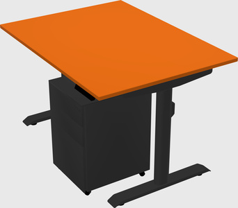 Dual motor electric desk