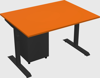 Dual motor electric desk