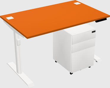 Dual motor electric desk