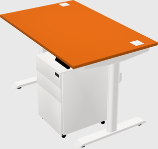 Dual motor electric desk