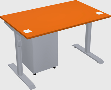 Dual motor electric desk