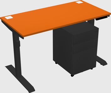 Dual motor electric desk