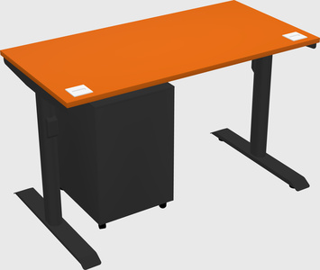 Dual motor electric desk
