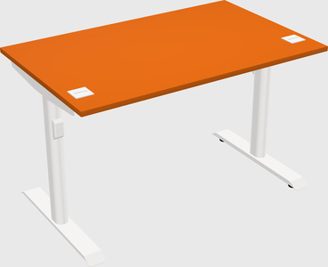 Dual motor electric desk