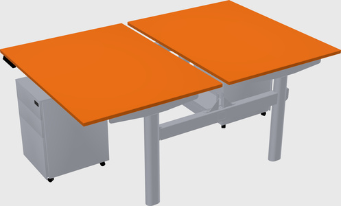 Shared electric desk