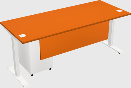 Single motor electric desk