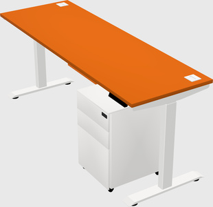 Single motor electric desk