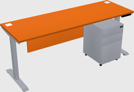 Single motor electric desk