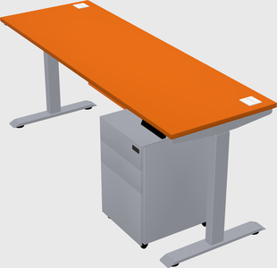 Single motor electric desk