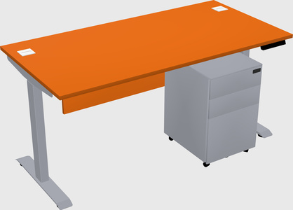 Single motor electric desk