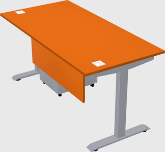 Single motor electric desk