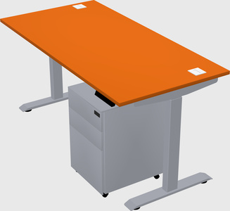 Single motor electric desk