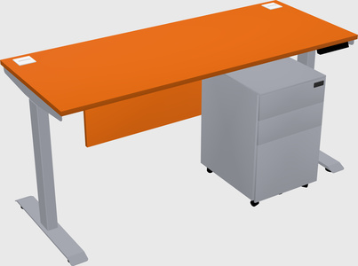 Single motor electric desk