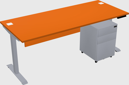Single motor electric desk