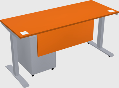 Single motor electric desk