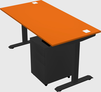 Single motor electric desk