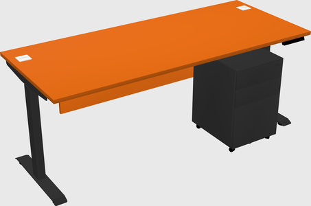 Single motor electric desk