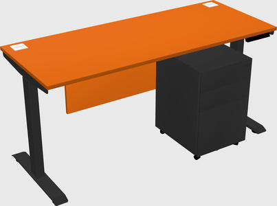 Single motor electric desk