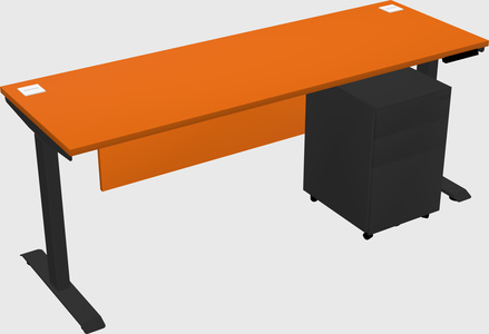 Single motor electric desk