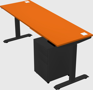 Single motor electric desk
