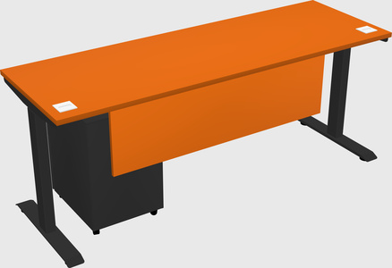 Single motor electric desk