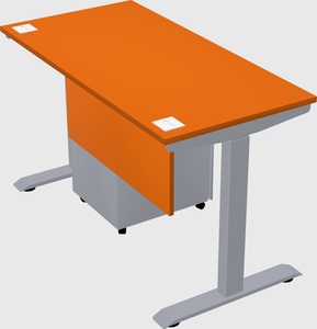 Single motor electric desk