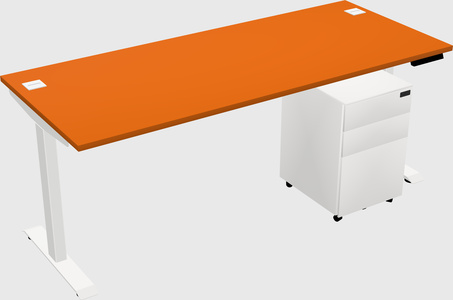 Single motor electric desk