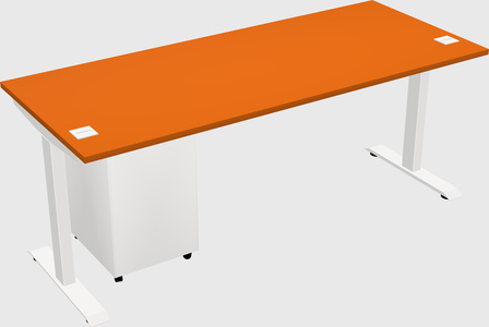 Single motor electric desk
