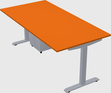Single motor electric desk