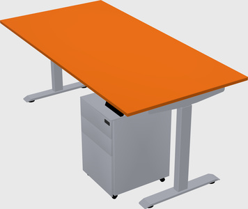 Single motor electric desk