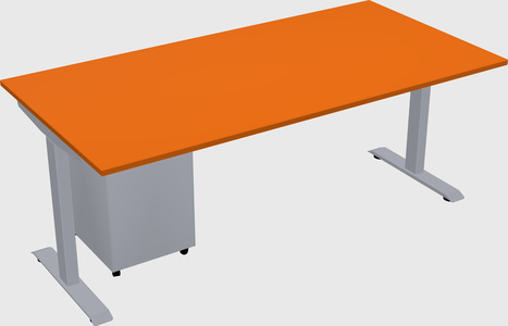 Single motor electric desk