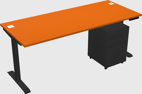 Single motor electric desk