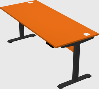 Single motor electric desk