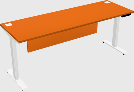 Single motor electric desk