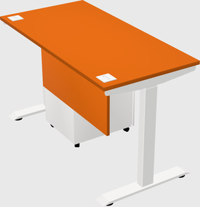 Single motor electric desk