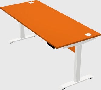 Single motor electric desk